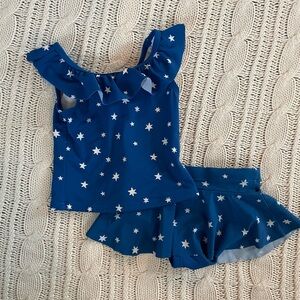 Hanna Andersson Blue Starry Kids Swim Set
